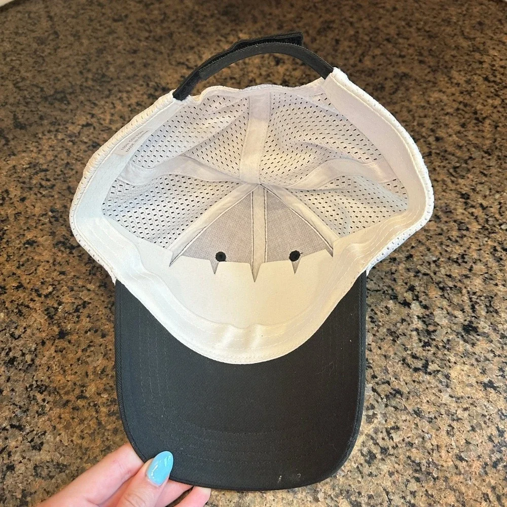 Jim‎ Beam Hat Trucker Baseball Cap Adjustable Black White Mesh Bourbon Whiskey